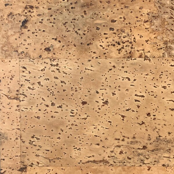 Geometric cork floor design